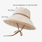 Wide Brim Soft Sun Hat with Tie Strap Lightweight Casual Headwear