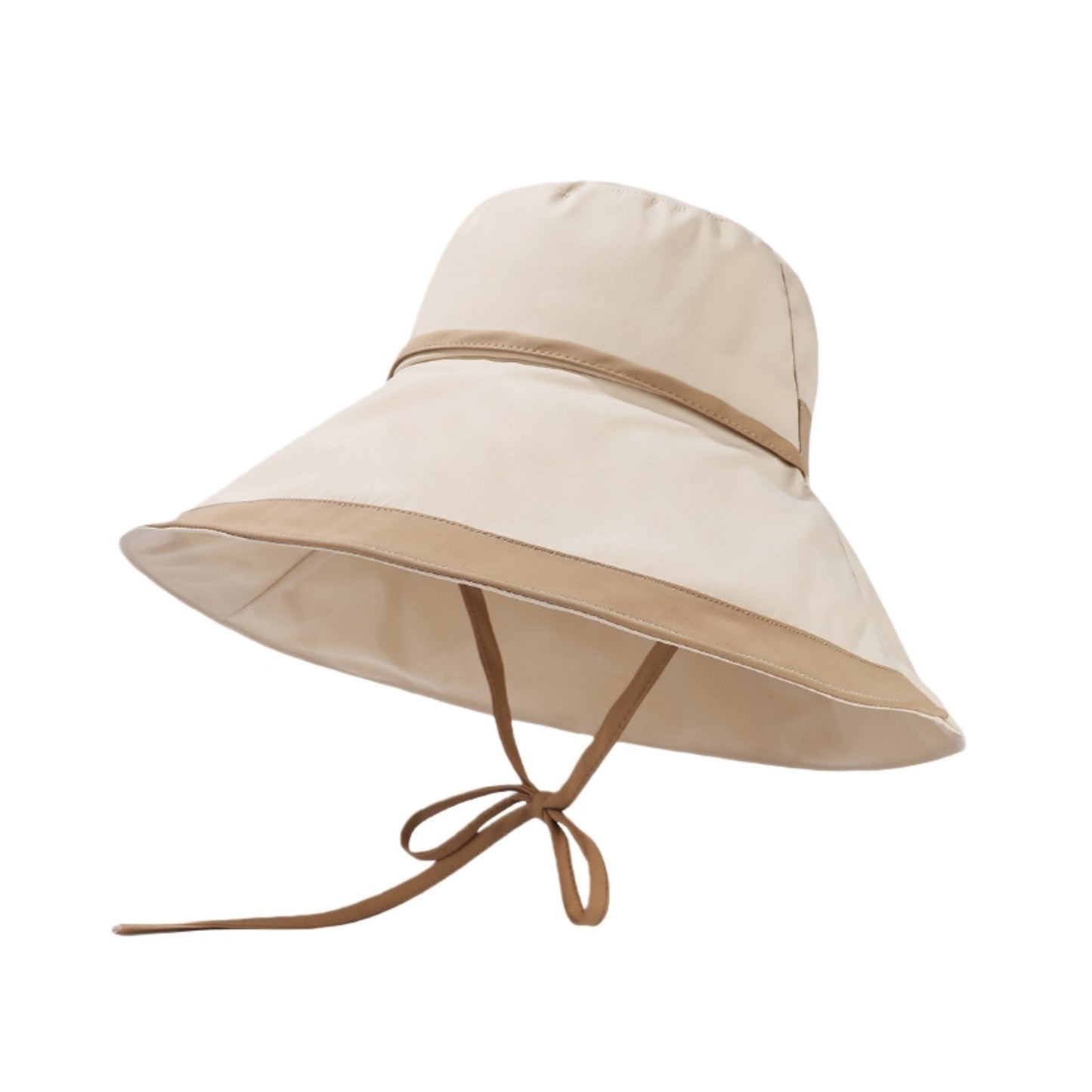 Wide Brim Soft Sun Hat with Tie Strap Lightweight Casual Headwear