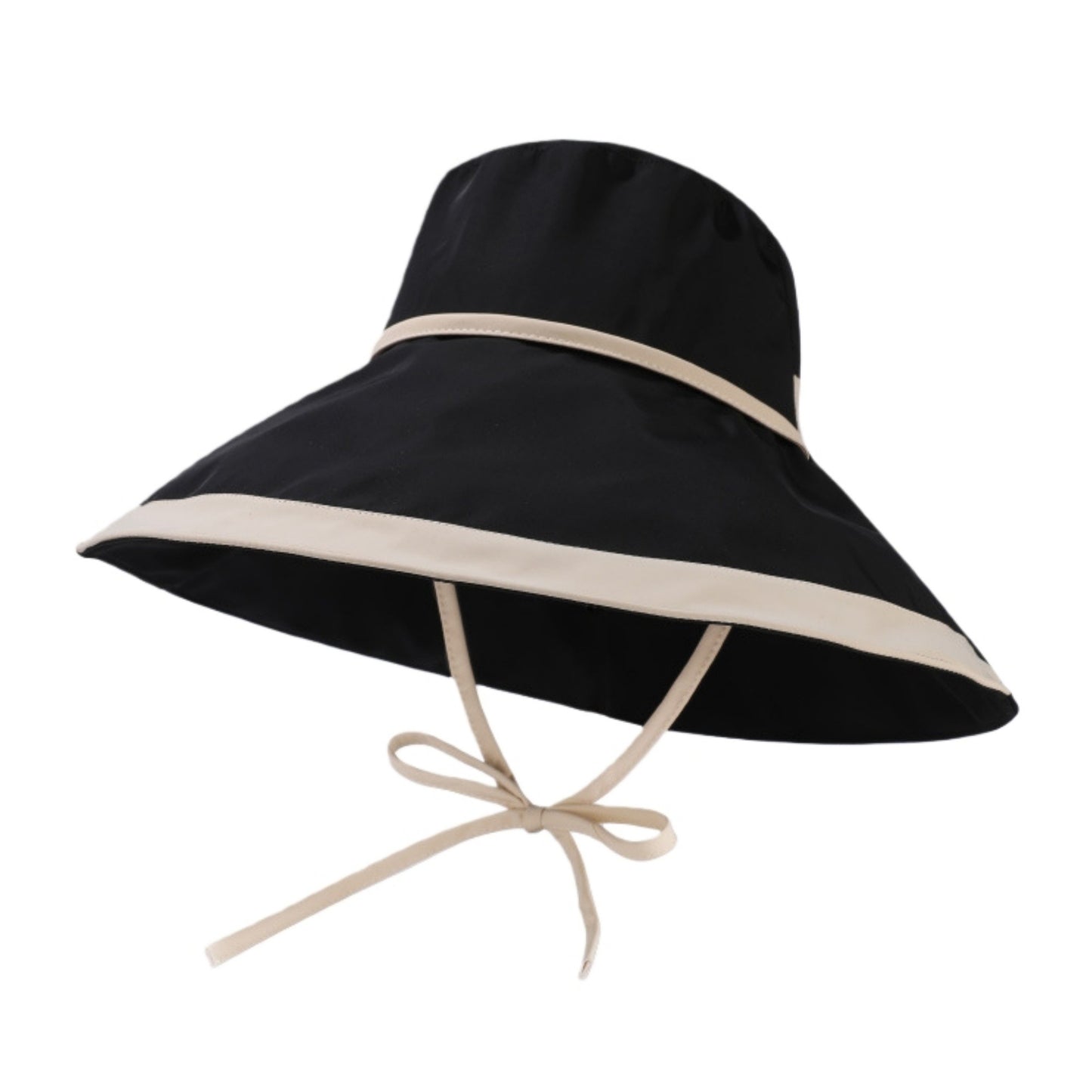 Wide Brim Soft Sun Hat with Tie Strap Lightweight Casual Headwear
