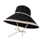 Wide Brim Soft Sun Hat with Tie Strap Lightweight Casual Headwear