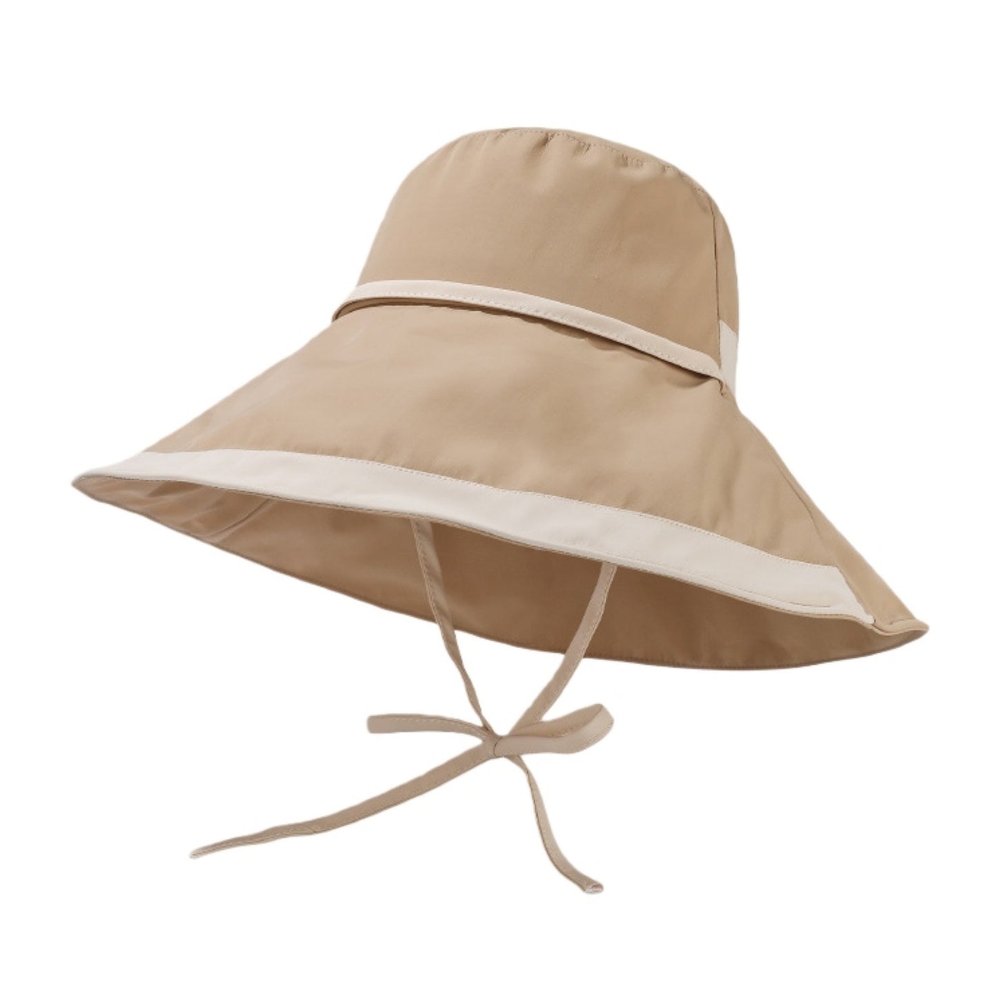 Wide Brim Soft Sun Hat with Tie Strap Lightweight Casual Headwear