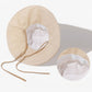 Wide Brim Soft Sun Hat with Tie Strap Lightweight Casual Headwear