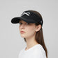 Denim Visor Hat with Curved Brim Adjustable Back Bow Accent Casual Headwear