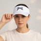 Denim Visor Hat with Curved Brim Adjustable Back Bow Accent Casual Headwear