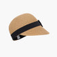 Woven Straw Visor Hat with Bow Detail Breathable Lightweight