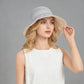 Wide Brim Sun Hat with Breathable Weave and Bow Detail