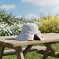 Wide Brim Sun Hat with Breathable Weave and Bow Detail