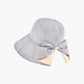Wide Brim Sun Hat with Breathable Weave and Bow Detail