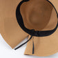 Wide Brim Straw Sun Hat with Oversized Bow Detail and Adjustable Inner Band