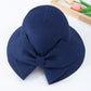 Wide Brim Straw Sun Hat with Oversized Bow Detail and Adjustable Inner Band