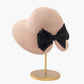 Elegant Straw Sun Hat with Soft Bow Detail