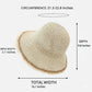 Packable Straw Sun Hat Breathable Summer Beach Travel Hat