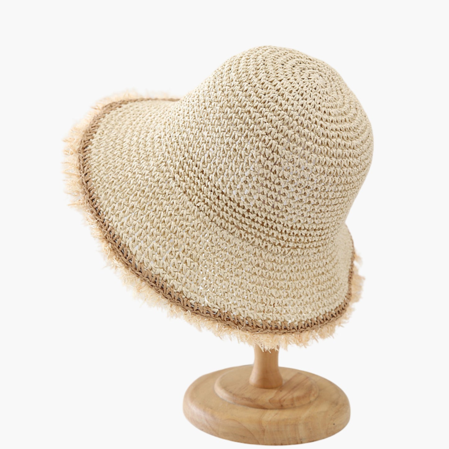 Packable Straw Sun Hat Breathable Summer Beach Travel Hat