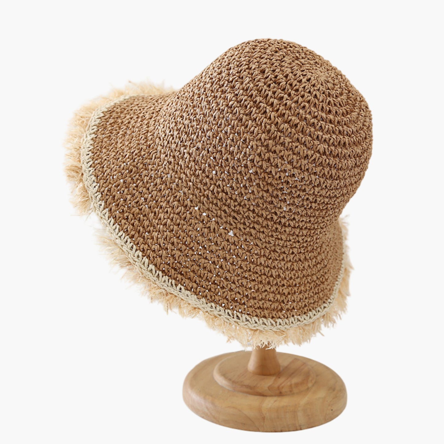 Packable Straw Sun Hat Breathable Summer Beach Travel Hat