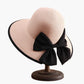 Wide Brim Straw Sun Hat with Bow Detail Summer Protection