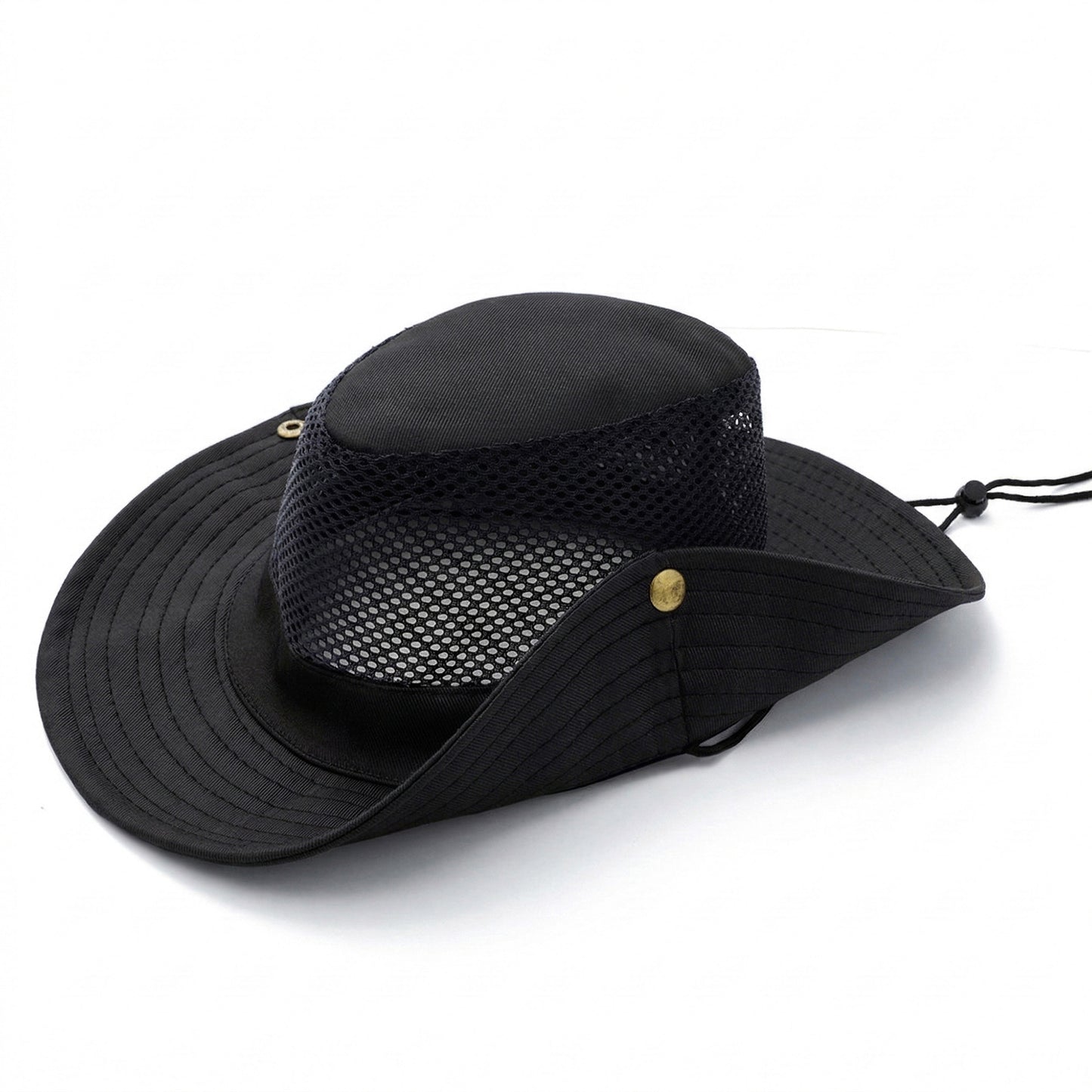 Wide Brim Mesh Sun Hat Lightweight Breathable Outdoor Fishing Hiking Safari Hat