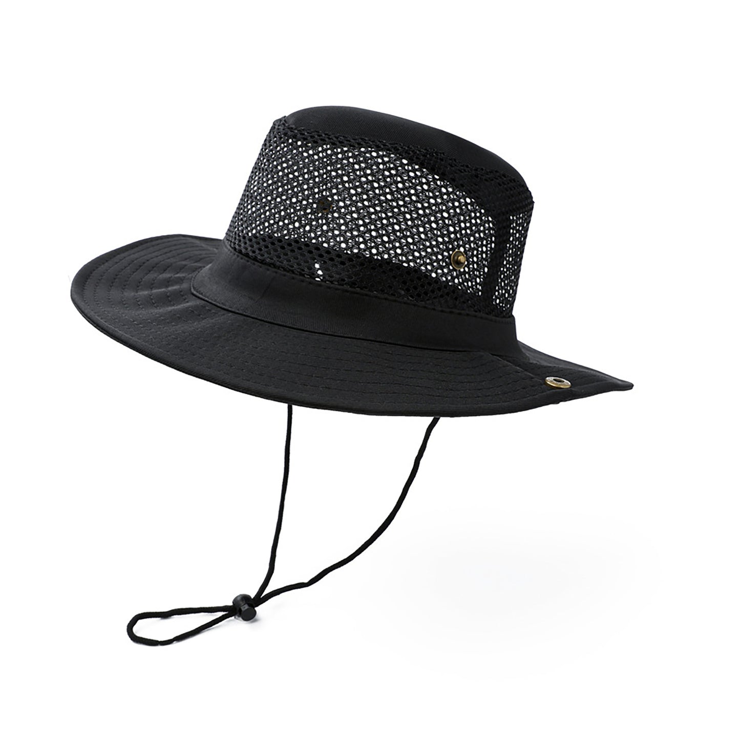 Wide Brim Mesh Sun Hat Lightweight Breathable Outdoor Fishing Hiking Safari Hat