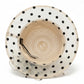 Straw Sun Hat Polka Dot Bow Flower Dressy Summer Hat