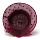 Straw Sun Hat Polka Dot Bow Flower Dressy Summer Hat