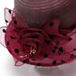 Straw Sun Hat Polka Dot Bow Flower Dressy Summer Hat