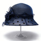 Straw Sun Hat Polka Dot Bow Flower Dressy Summer Hat