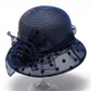 Straw Sun Hat Polka Dot Bow Flower Dressy Summer Hat