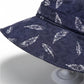 Wide Brim Feather Print Sun Hat Summer Outdoor Travel Hat