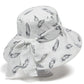 Wide Brim Feather Print Sun Hat Summer Outdoor Travel Hat