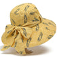 Wide Brim Feather Print Sun Hat Summer Outdoor Travel Hat