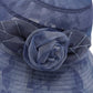 Wide Brim Floral Mesh Sun Hat Elegant Summer Dressy Garden Party Hat