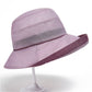 Wide Brim Mesh Sun Hat Elegant Flower Accent Summer Garden Party Hat