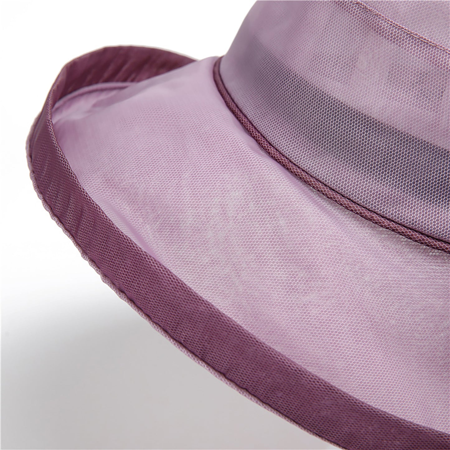 Wide Brim Mesh Sun Hat Elegant Flower Accent Summer Garden Party Hat