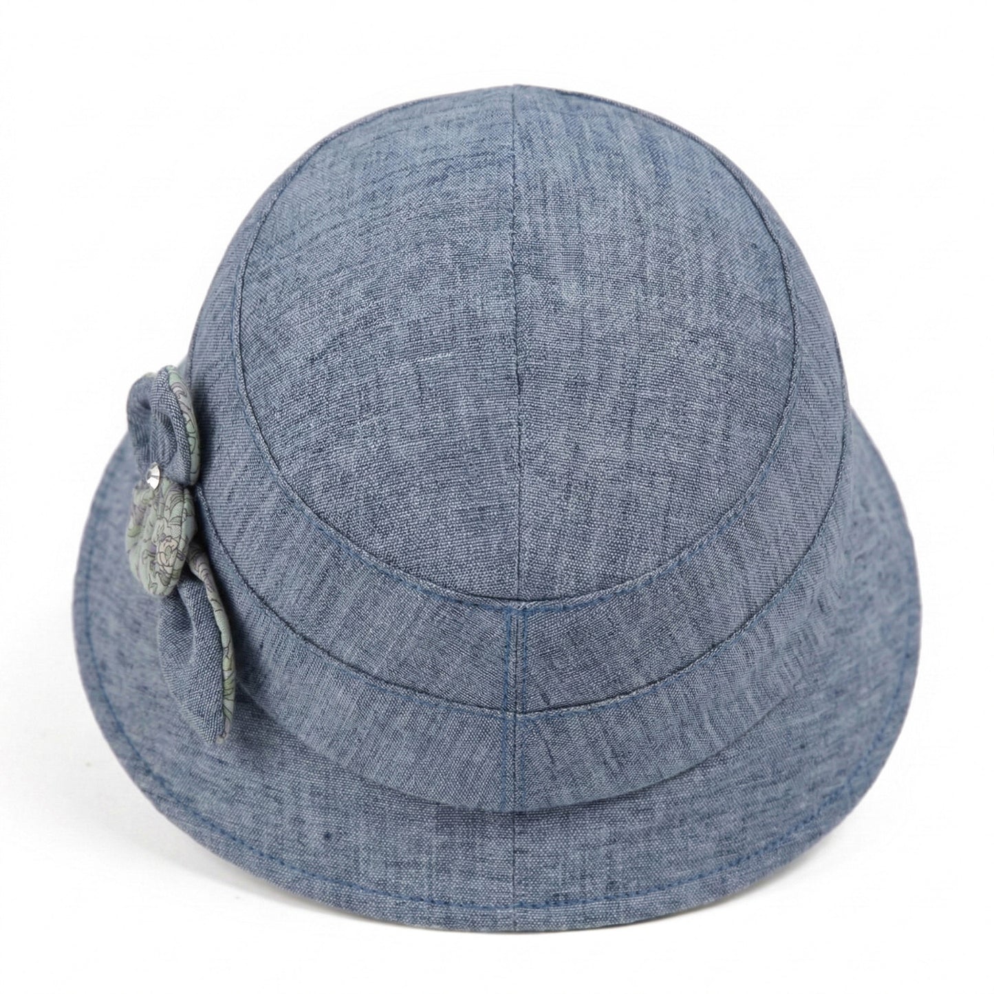 Wide Brim Summer Sun Hat Lightweight Linen Style Bucket Hat
