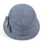 Wide Brim Summer Sun Hat Lightweight Linen Style Bucket Hat