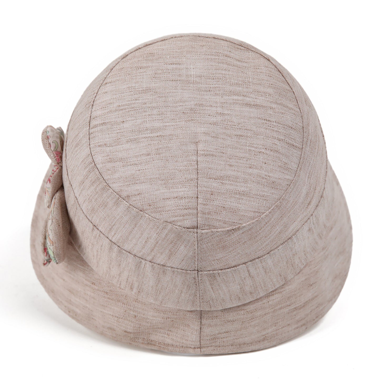 Wide Brim Summer Sun Hat Lightweight Linen Style Bucket Hat