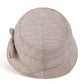 Wide Brim Summer Sun Hat Lightweight Linen Style Bucket Hat