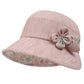 Wide Brim Summer Sun Hat Lightweight Linen Style Bucket Hat