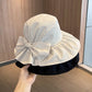 Sun Hat with Large Bow Lightweight Summer Bucket Hat Outdoor Travel Hat