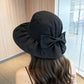 Sun Hat with Large Bow Lightweight Summer Bucket Hat Outdoor Travel Hat
