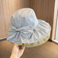 Sun Hat with Large Bow Lightweight Summer Bucket Hat Outdoor Travel Hat