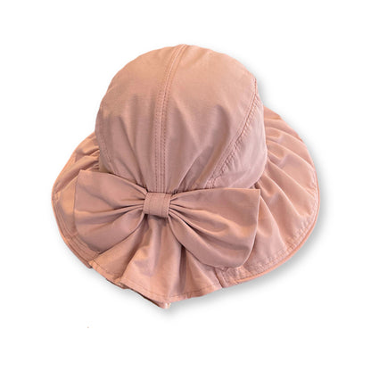 Sun Hat with Large Bow Lightweight Summer Bucket Hat Outdoor Travel Hat