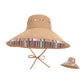 Reversible Wide Brim Sun Hat with Chin Tie Large Floppy Brim Packable Summer Beach Hat