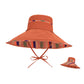 Reversible Wide Brim Sun Hat with Chin Tie Large Floppy Brim Packable Summer Beach Hat