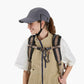 Outdoor Baseball Cap with Hidden Chin Strap Breathable Sports Hiking Sun Hat Adjustable Fit
