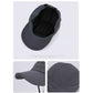Outdoor Baseball Cap with Hidden Chin Strap Breathable Sports Hiking Sun Hat Adjustable Fit
