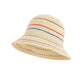 Straw Bucket Hat Breathable Woven Sun Hat Lightweight Packable Summer Beach Hat