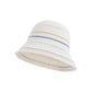 Straw Bucket Hat Breathable Woven Sun Hat Lightweight Packable Summer Beach Hat