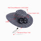 Straw Sun Hat with Floral Accent Summer Beach Hat with Adjustable Chin Strap