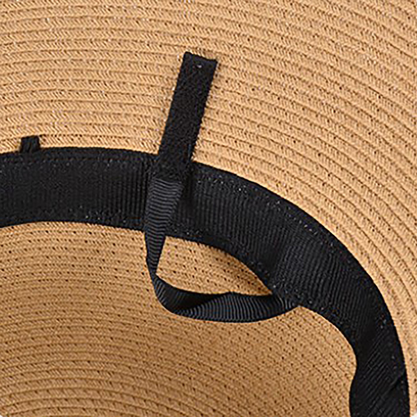 Straw Sun Hat with Pearl Accent Band Lightweight Summer Beach Travel Hat