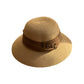 Straw Sun Hat with Pearl Accent Band Lightweight Summer Beach Travel Hat